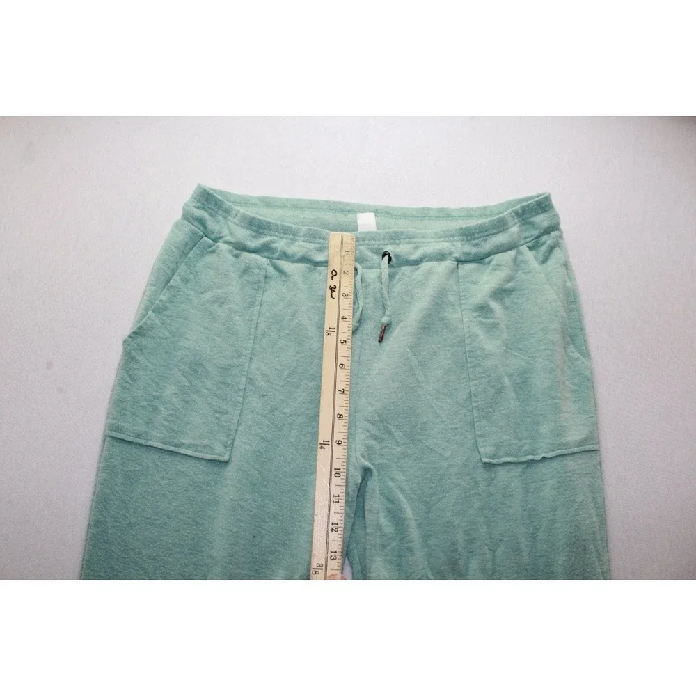 Green Tea Lounge Pants Womens XL Mint Green Good Wide Leg Rayon Drawstring